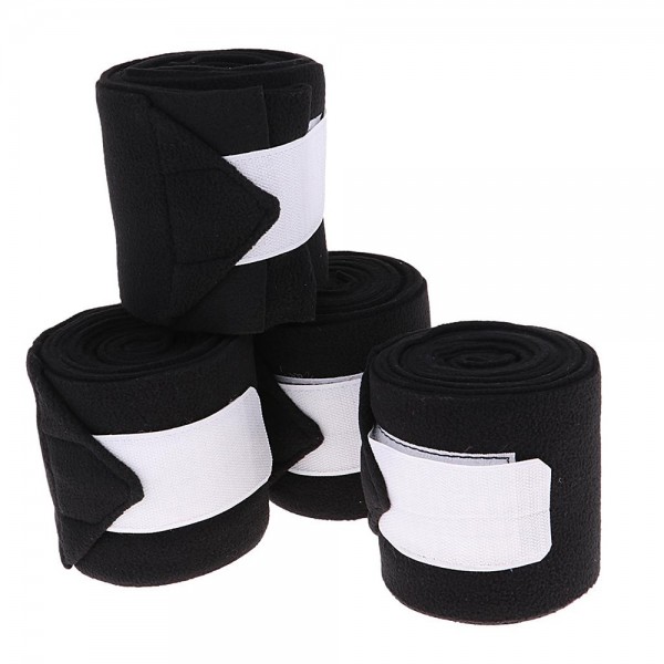 BolehDeals 4pcs Horse Fleece Bandages Leg Wraps Stable Bandages