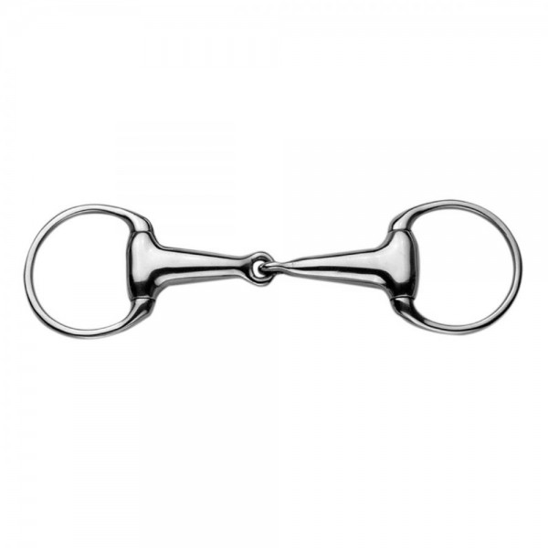 KORSTEEL HOLLOW MOUTH LIGHTWEIGHT 23MM EGGBUTT SNAFFLE BIT