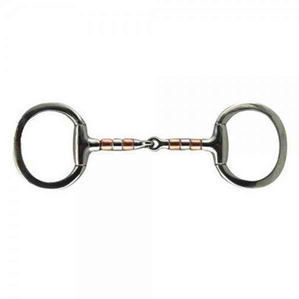 Coronet Copper And Steel Rollers Eggbutt Snaffle Bit