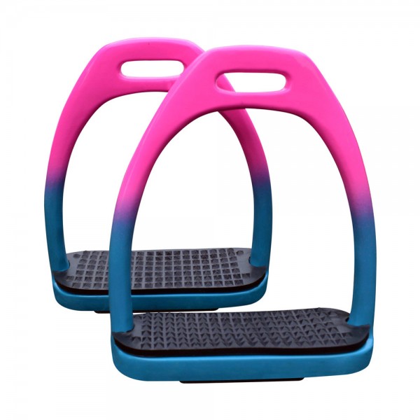 English Stirrups Iron Pink