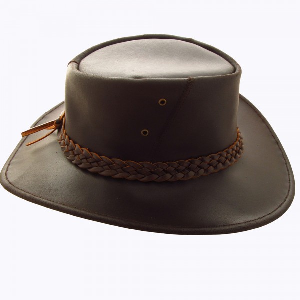 SRV LEATHER HAT WITH